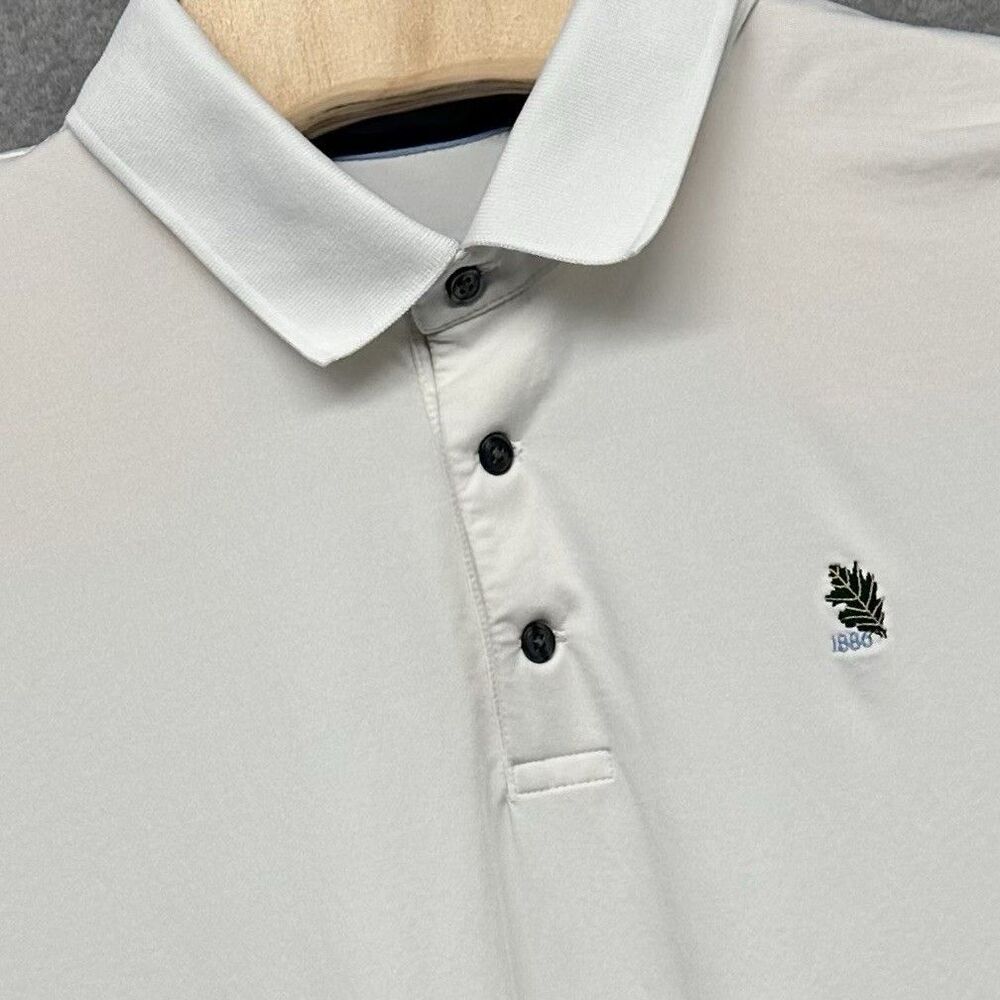 Greyson Golf Polo Mens XXL Tuxedo Club White Performance Stretch Logo